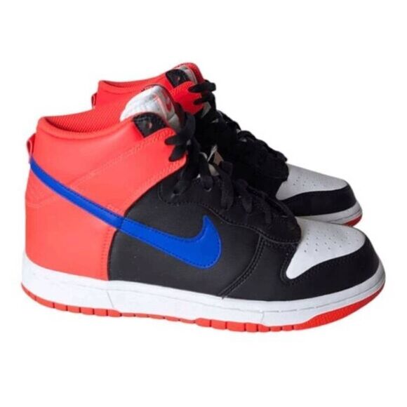 NWOB NIKE Dunk High 'Knicks' Sneakers Size 6.5Y/W8 - Picture 2 of 9
